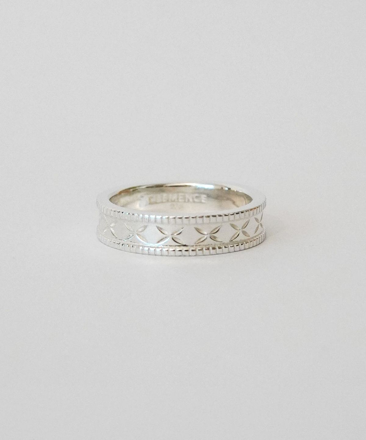 클레멍스 주얼리(CLEMENCE JEWELRY) 플뢰르 카빙 링 02_실버
