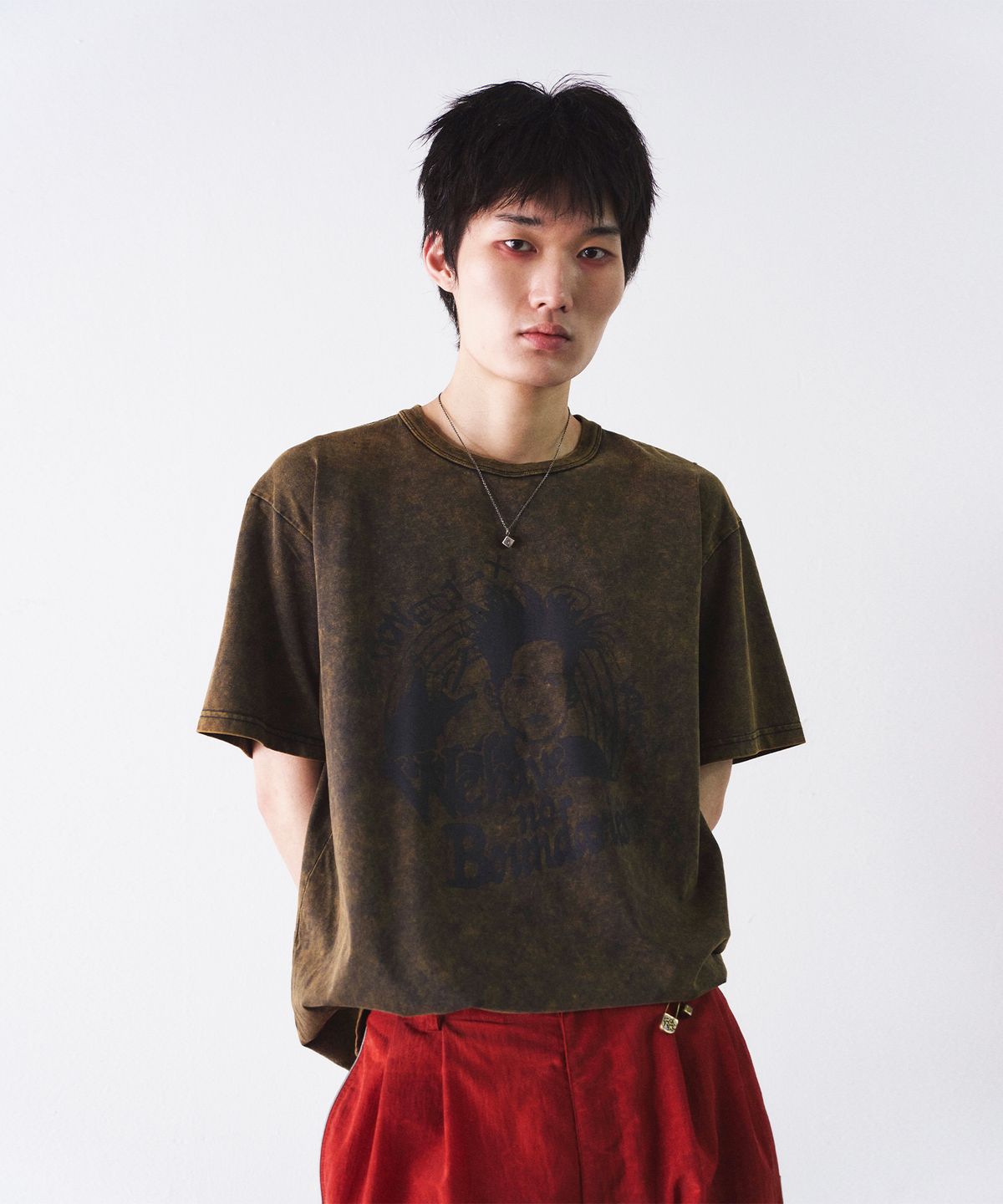 커넥트엑스(CONECTX) Graphic Washed Cotton T-shirt