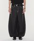 Light Cotton Balloon fit denim pants (Black)