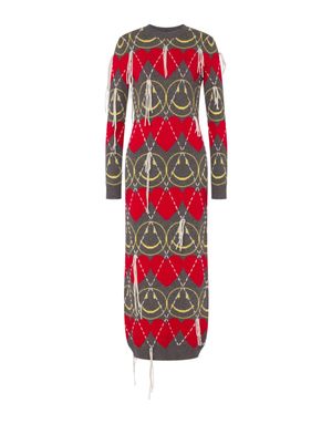 스마일리 블렌디드 니트 드레스