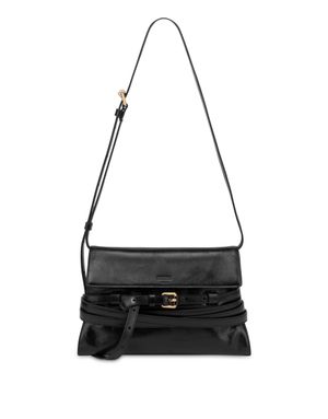 타이 미 댈러스 카프 숄더백 BLACK