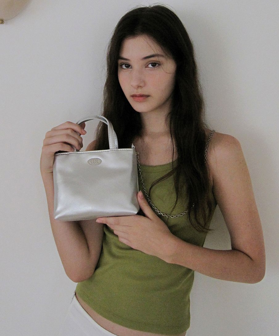 MUSINSA | DUMARO Dion Small Two Way Crossbody Bag / Silver
