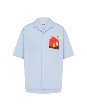 아카이브 코튼 포플린 반팔 셔츠