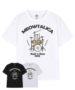 뮤탈리카 락앤롤 캣 드러머 반팔 티셔츠 (3color)