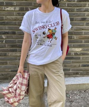 스윙 클럽 인 캘리포니아 반팔 티셔츠 (3color)