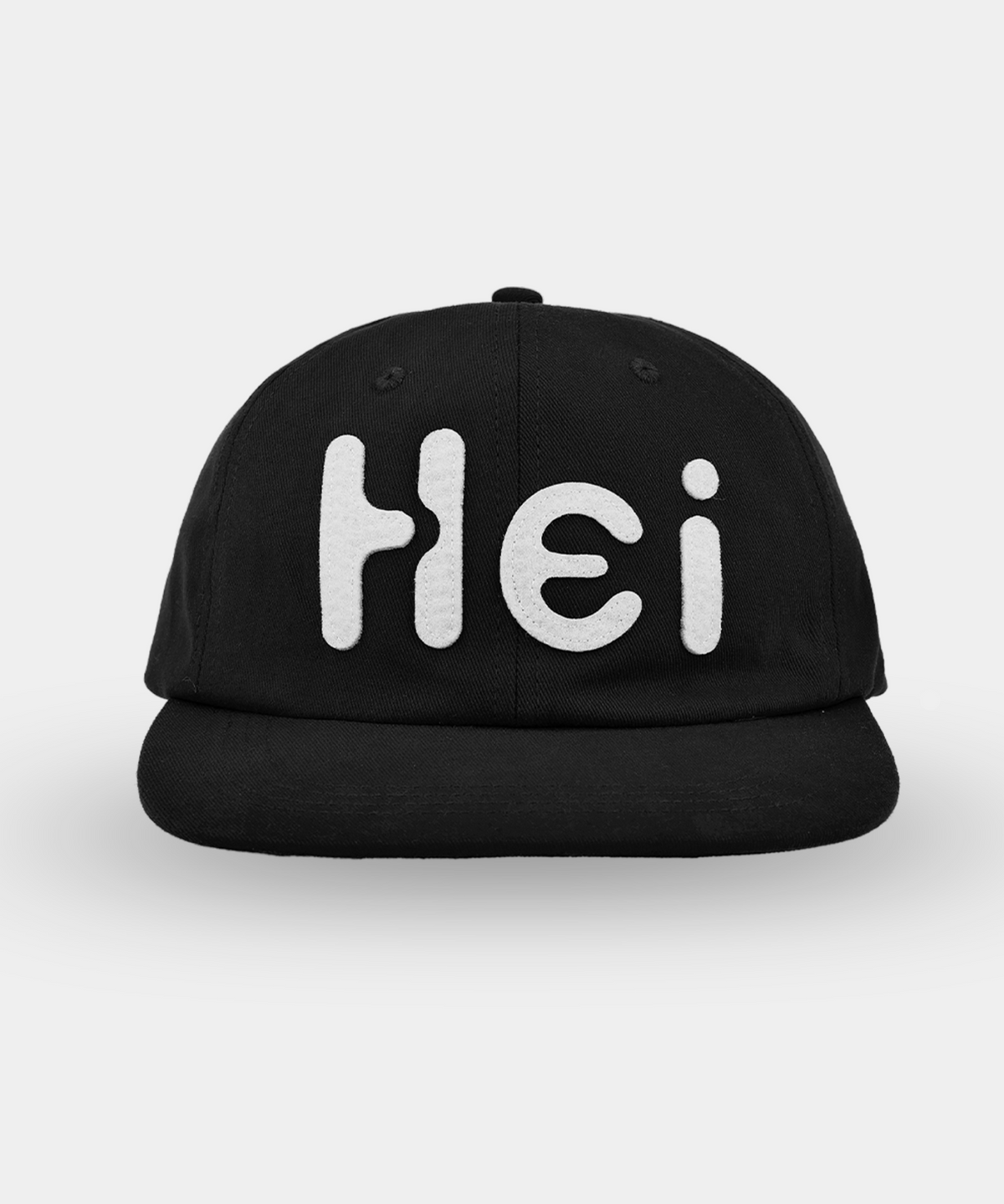하이산(HEISAN) Hei 빅로고 펠트캡 블랙