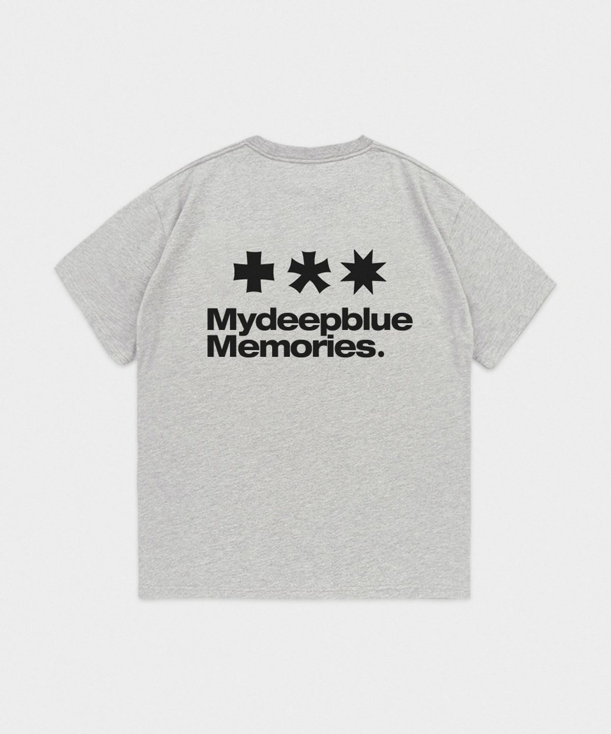 마이딥블루메모리즈(MY DEEP BLUE MEMORIES) Mm Symbol Logo T-Shirts (GREY)