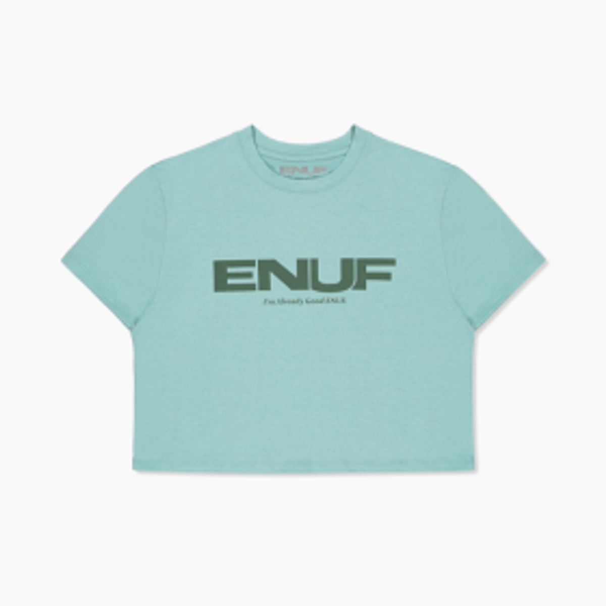 이너프(ENUF) 깊은바다 빈티지블루 반팔크롭