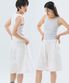 (uni) Lazed short pants cotton white