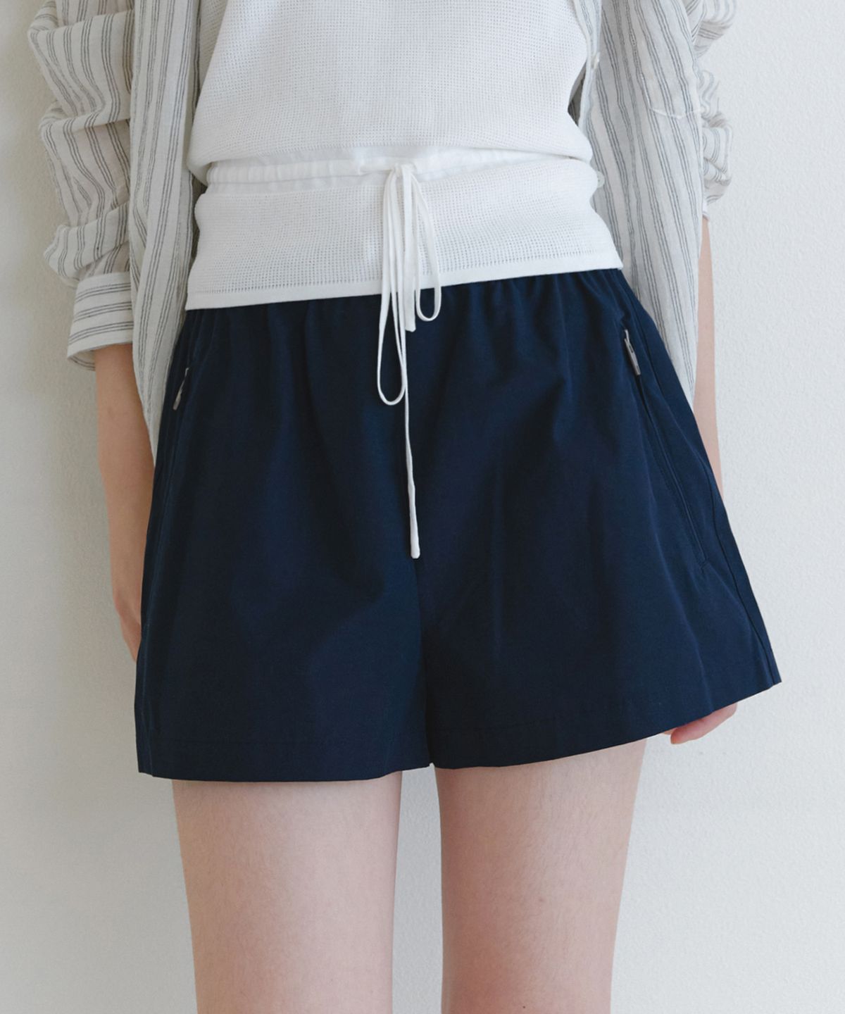 유라고(URAGO) Zipper string band shorts