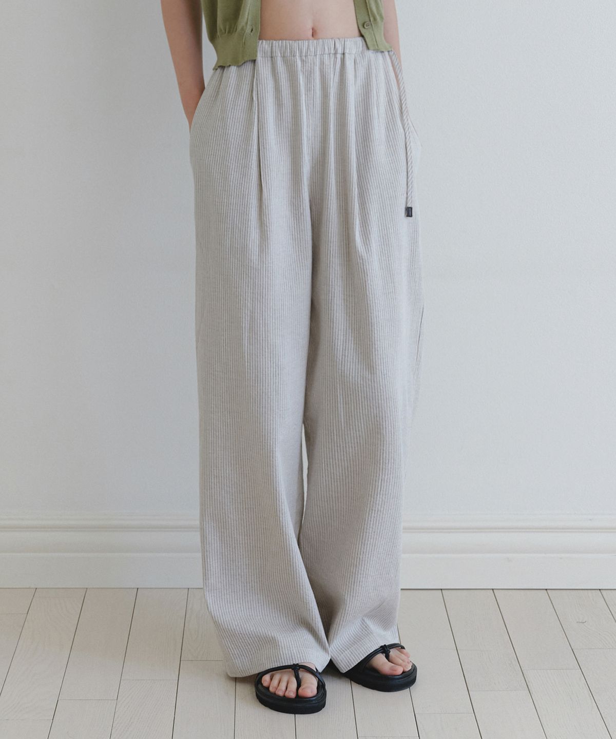 유라고(URAGO) Summer stripe string pants