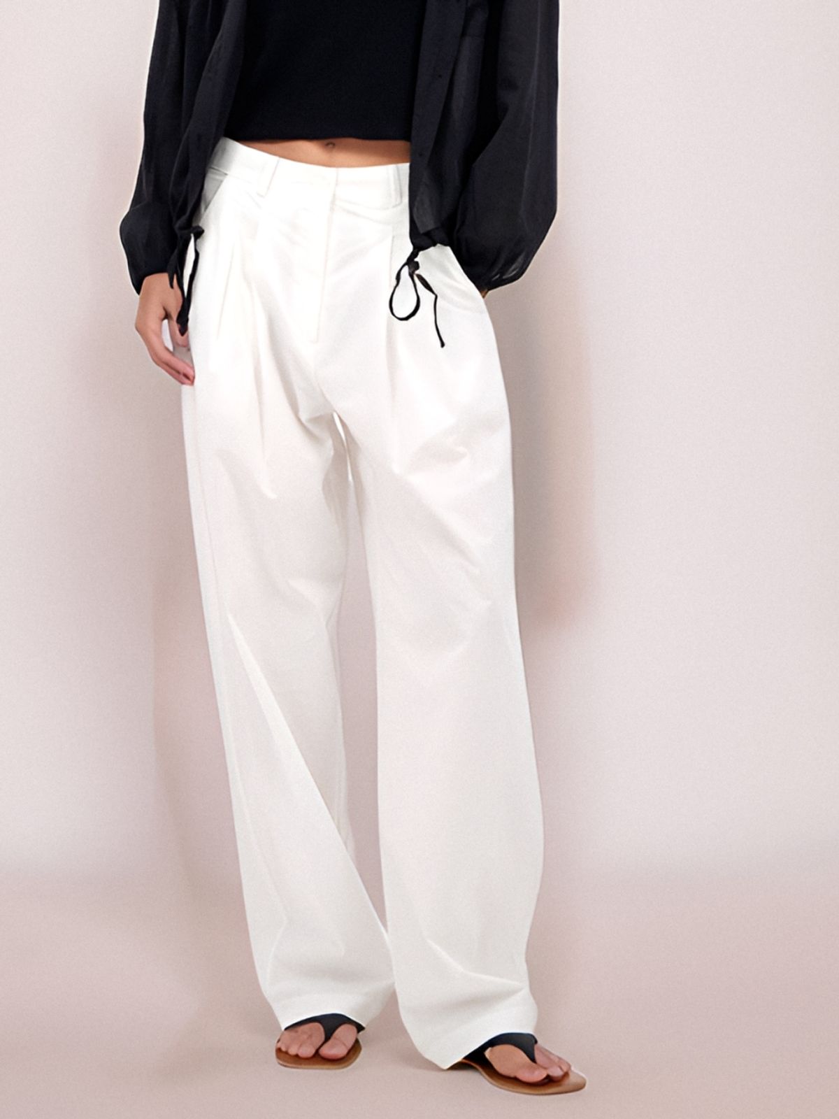 아쿠드(ACUD) Double Pintuck Slacks _White