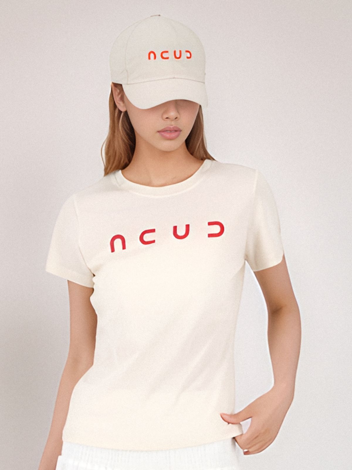 아쿠드(ACUD) Logo String Ball Cap _Beige