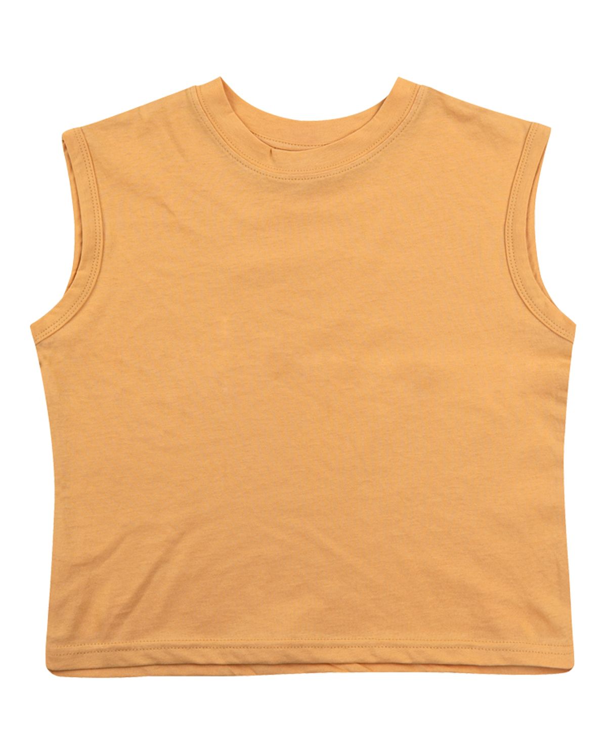 비치스앤 크림 키즈(BEACHESAND CREAM KIDS) 심플 민소매 티셔츠-머스타드(Simple Sleeveless T mustard)