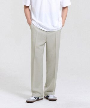 이지 세미 와이드 슬랙스 (Light Gray)