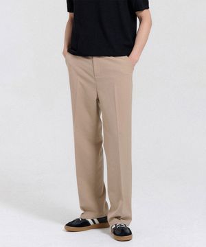 이지 세미 와이드 슬랙스 (Beige)