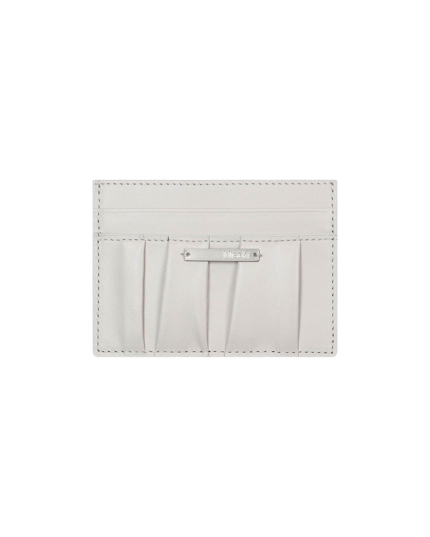 ★ MISEKI SEOUL★ Pleats card holder GREY MSK253AC01GR MUSINSA | MISEKI SEOUL Pleats card holder GREY