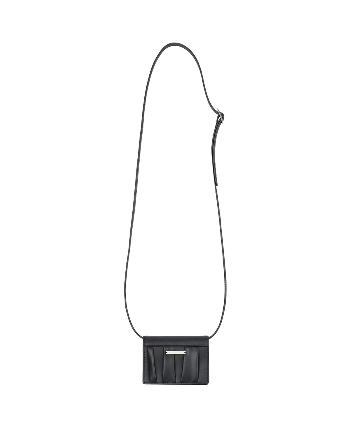 미세키서울(MISEKI SEOUL) Pleats wallet cross bag BLACK