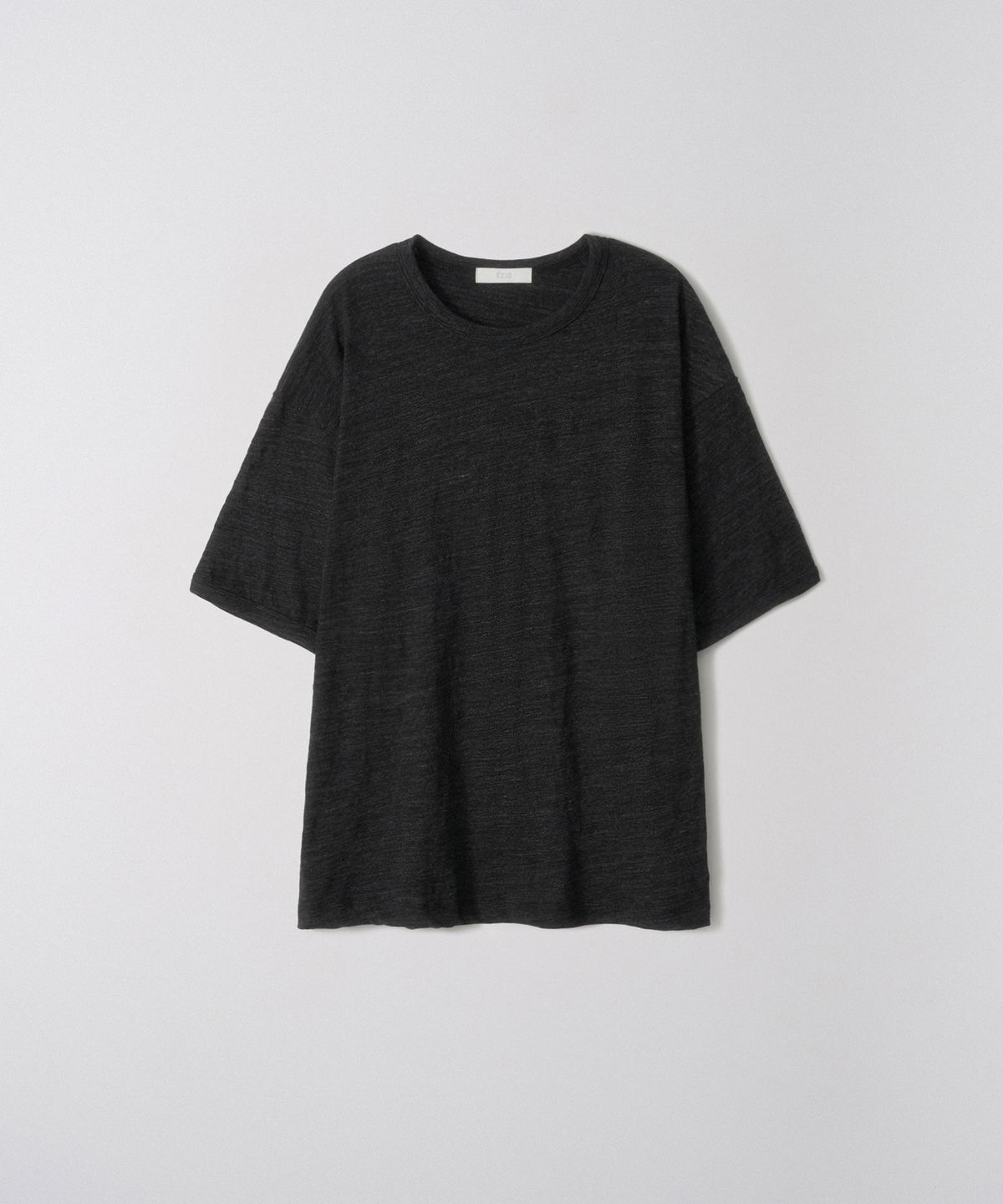 이지오(EZIO) Slub Round T-shirt_black