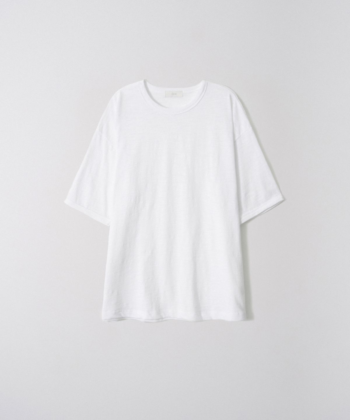 이지오(EZIO) Slub Round T-shirt_White