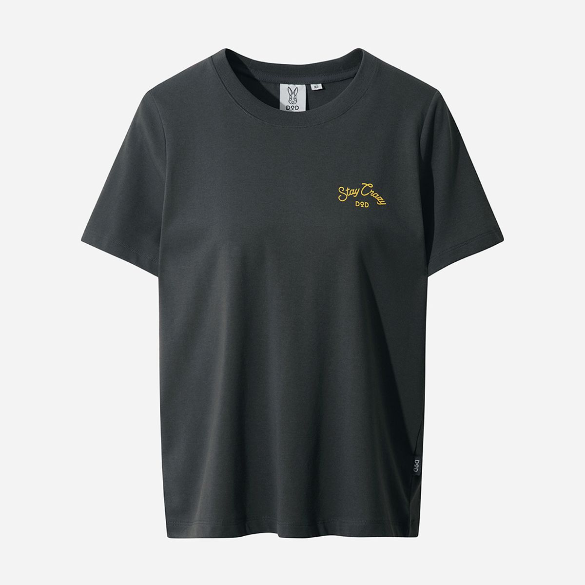디오디(DOD) 스파이스업 라운드그래픽 반팔 티셔츠 여자(D.CHARCOAL GREY)