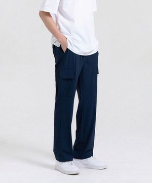 쿨링 세미 와이드 카고 팬츠 (Navy)