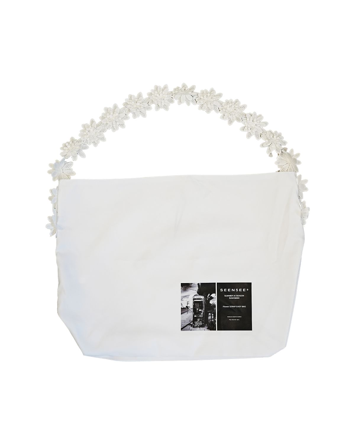 씬(SEEN) Flower STRAP EASY BAG (White)
