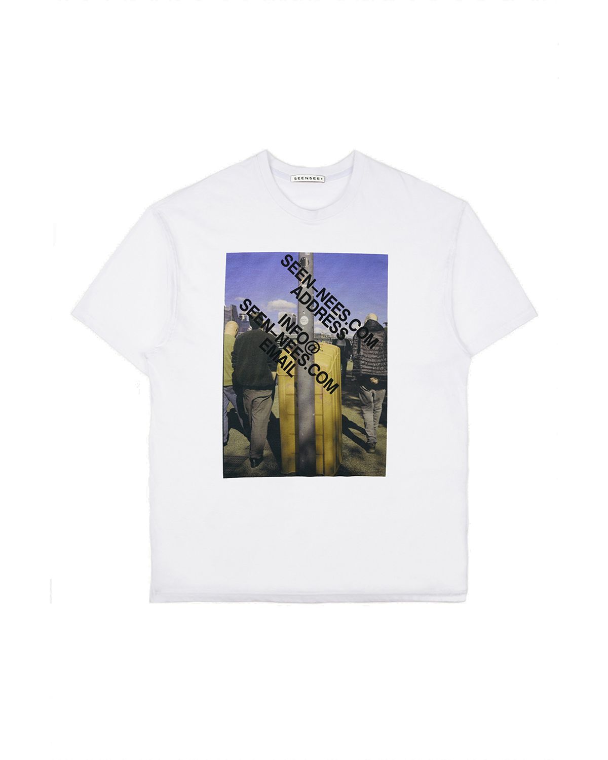 씬(SEEN) PHOTO Contact LOGO WHITE T-SHIRTS (People)