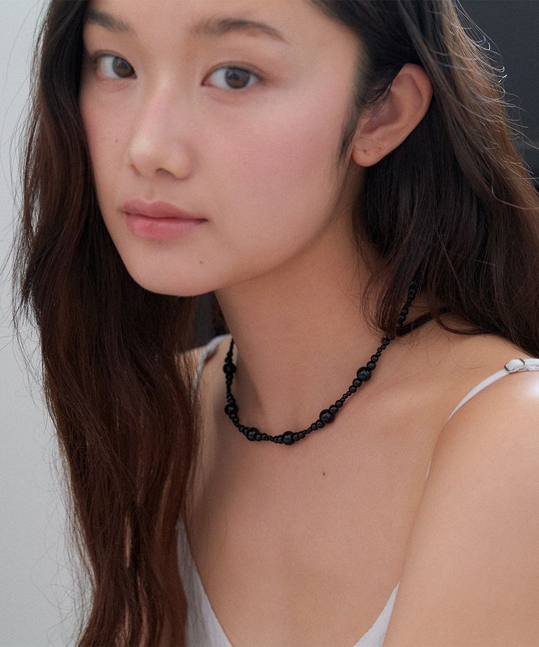 crescendo beads necklace_2color JN040