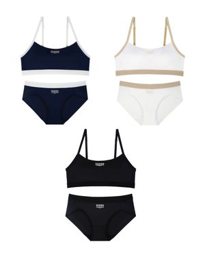 ALL-BODY 브라탑 / 헴팬티 세트_3Colors