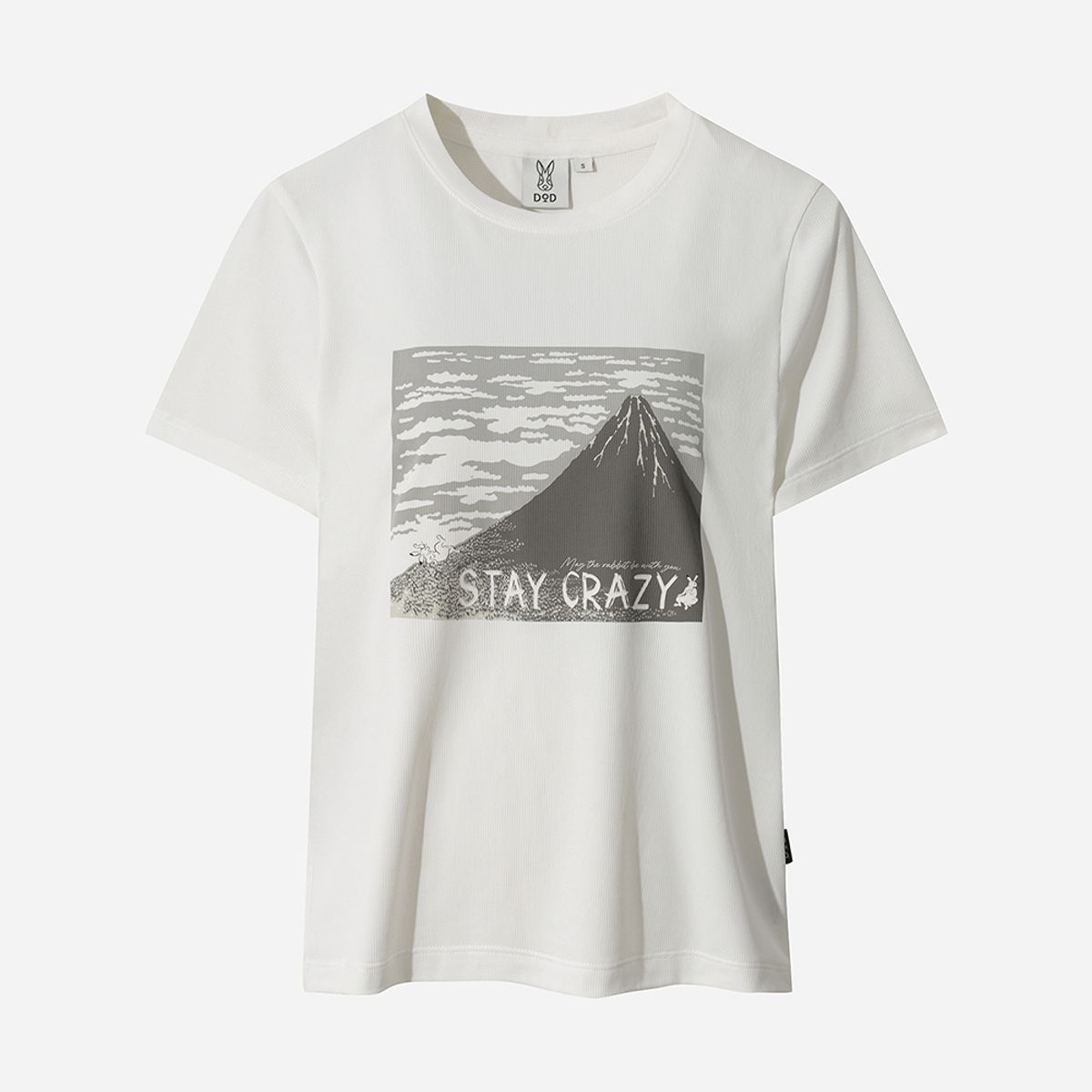 디오디(DOD) 에이드 마운틴 그래픽 반팔 티셔츠 여자(OFF WHITE 2)
