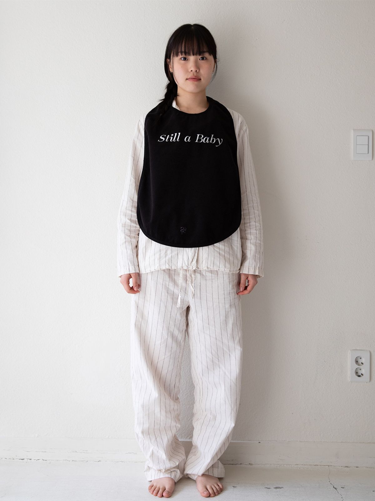 샤이티모시(SHYTIMOTHEE) adult bib (black) 성인용 턱받이 앞치마