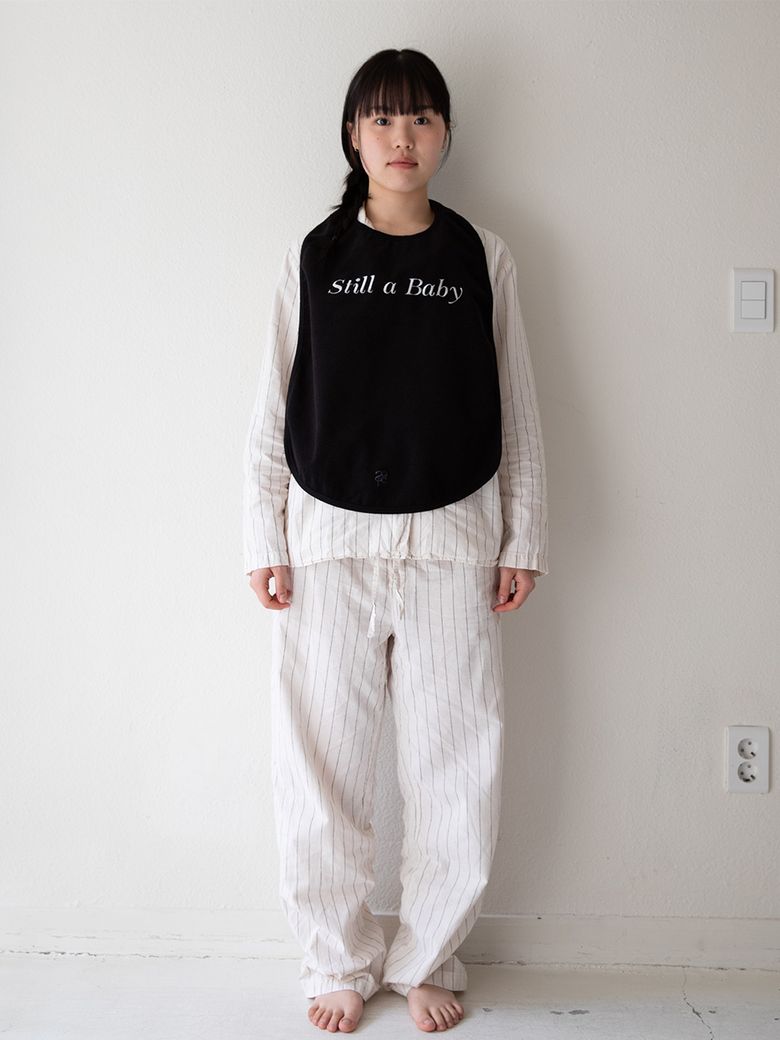 adult bib (black) 성인용 턱받이 앞치마