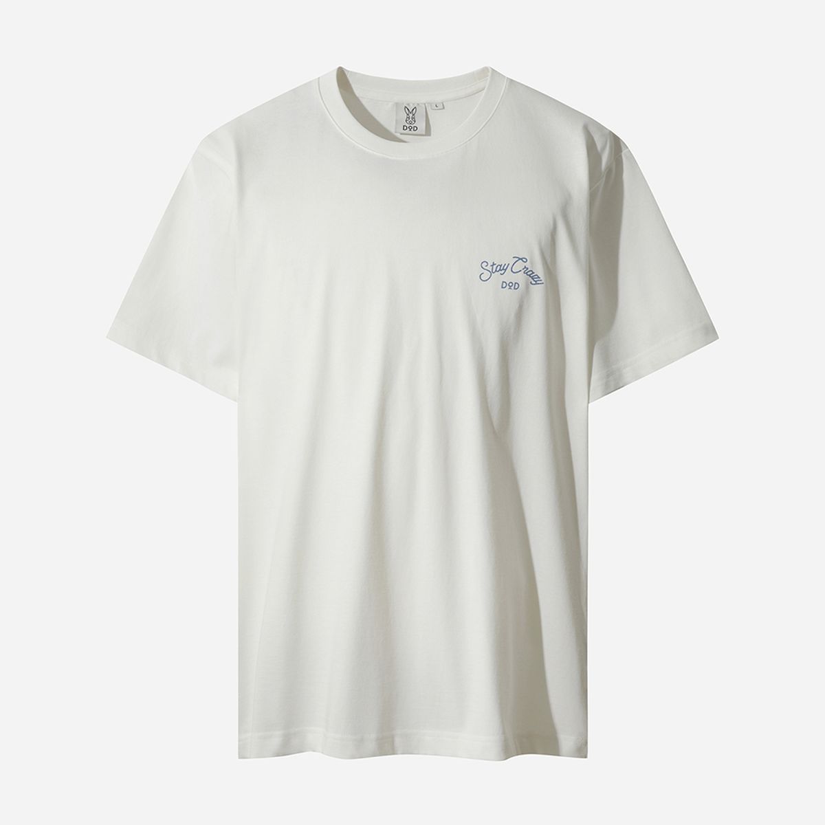 디오디(DOD) 스파이스업 라운드그래픽 반팔 티셔츠 남자(OFF WHITE 2)