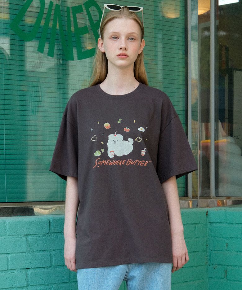 Ketchup Butteree Over-Fit Top - Charcoal