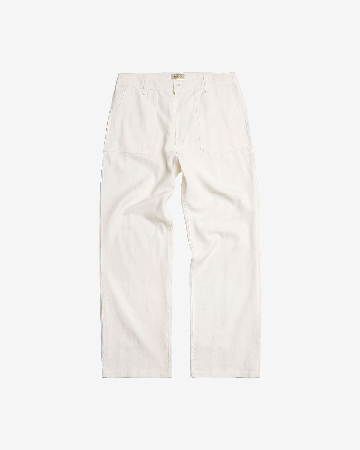 솔티(SORTIE) Utility Linen Fatigue Pants (Ivory)