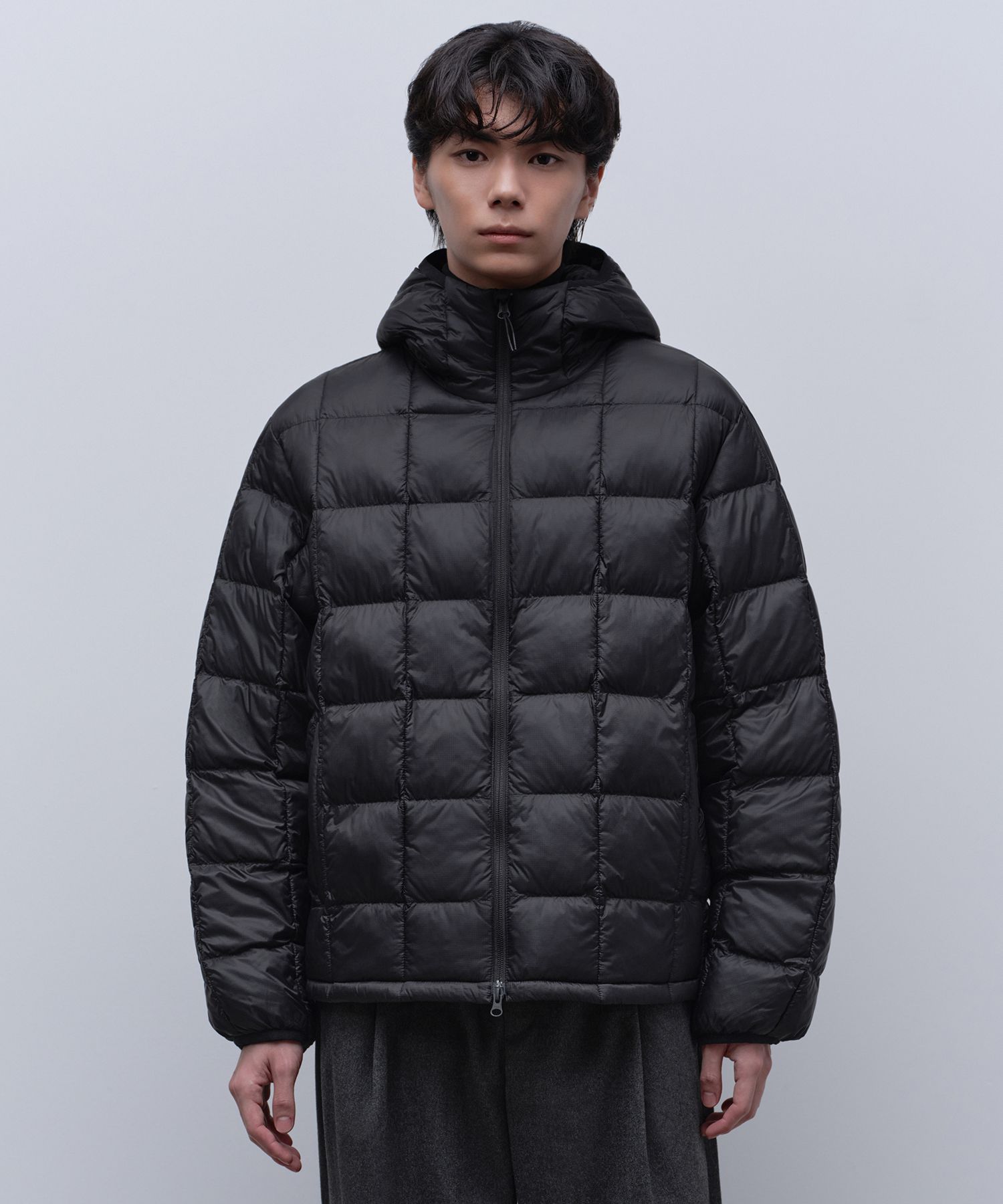 MUSINSA公式 | MUSINSA STANDARD スクエアキルティッドフード付き 