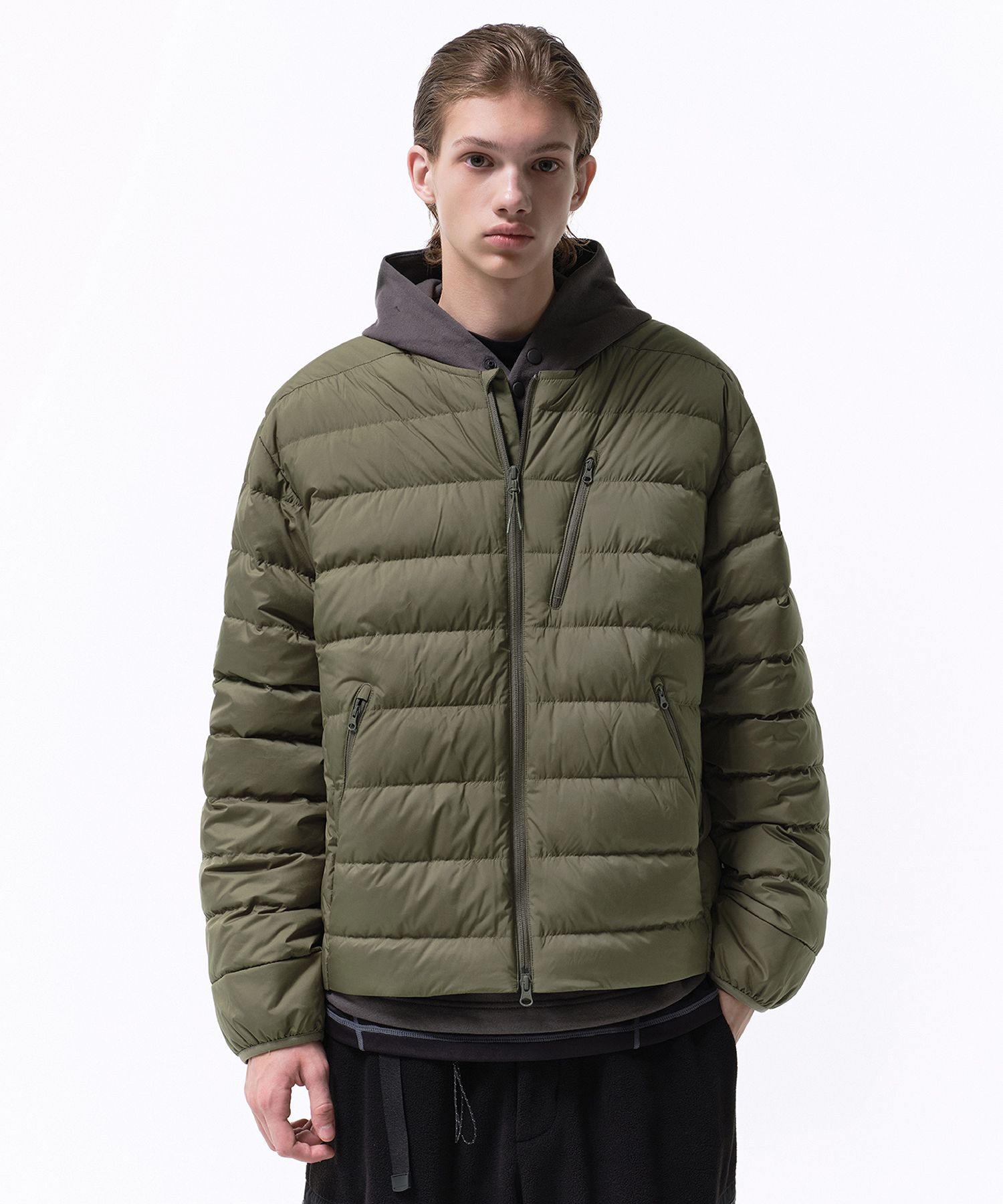 musinsa standard ライトダウン　カーキ　M MUSINSA公式 | MUSINSA STANDARD City Leisure Round Neck Light Down