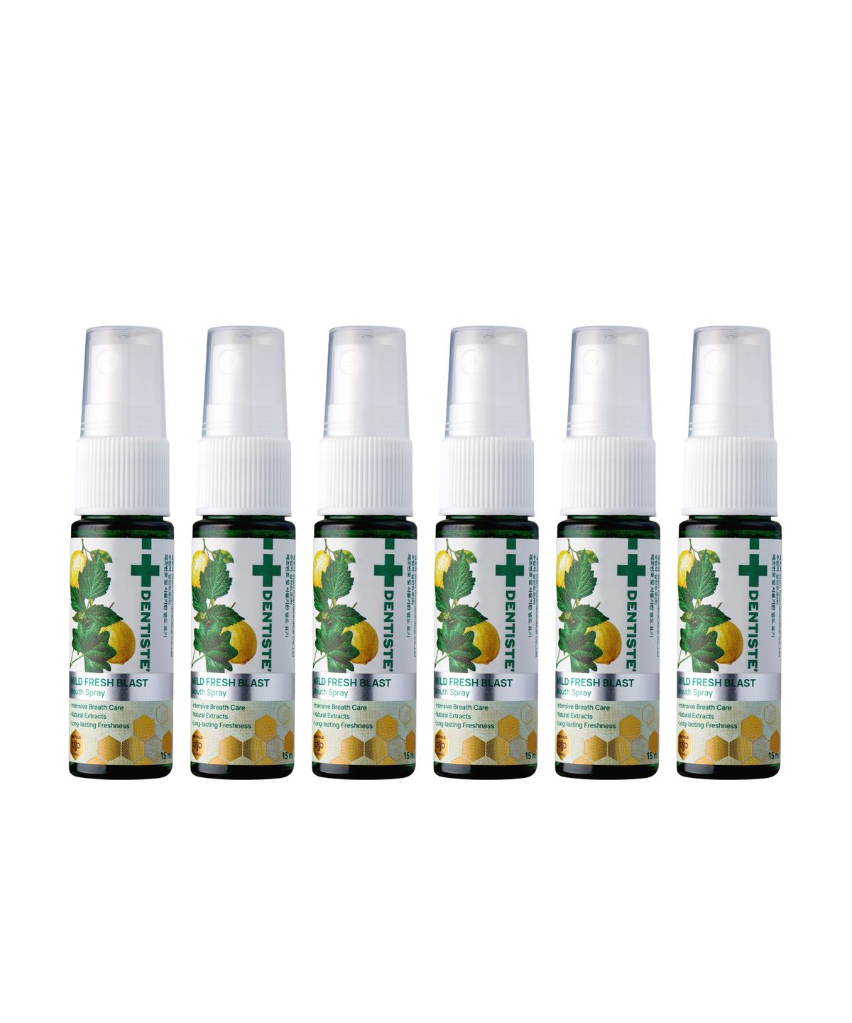 덴티스테(DENTISTE) 덴티스테 마일드후레쉬 마우스스프레이 15ml x 6개