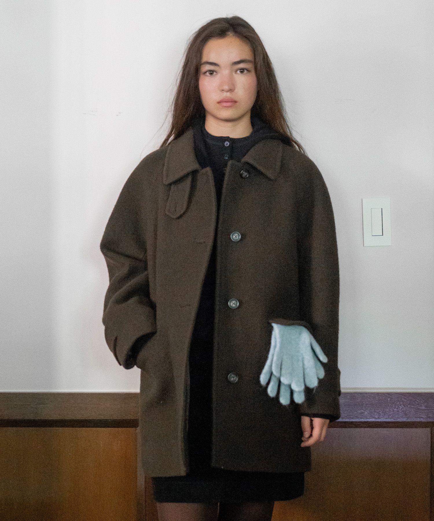 튜드먼트(TTUDEMENT) CLASSIC WOOL HALF COAT BROWN - 사이즈 & 후기