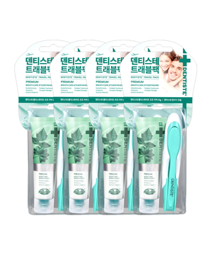 덴티스테 여행용 트래블팩 (치약칫솔구성) x 4개