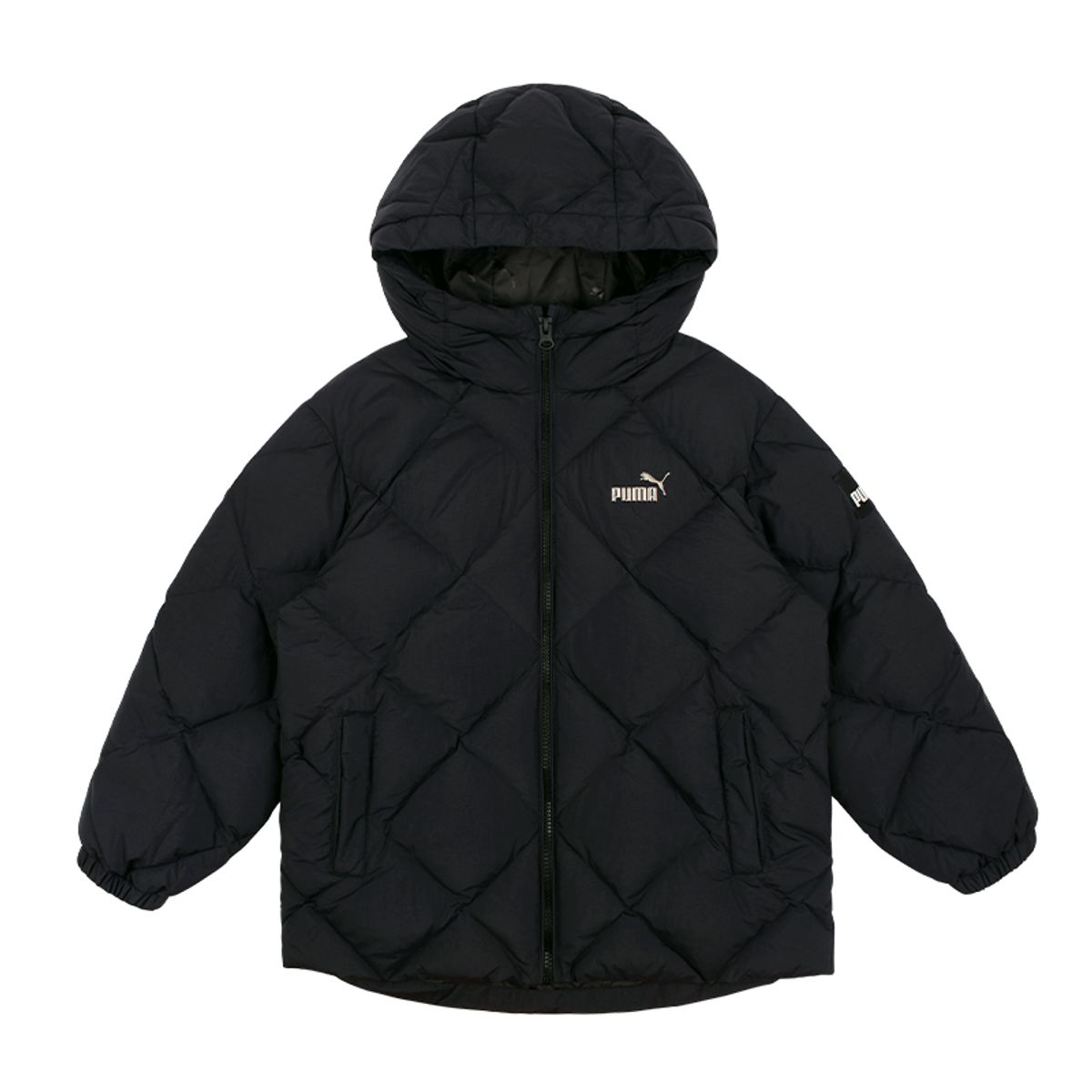 푸마 키즈(PUMA KIDS) 에센셜 경량 후디다운_PK44DW302