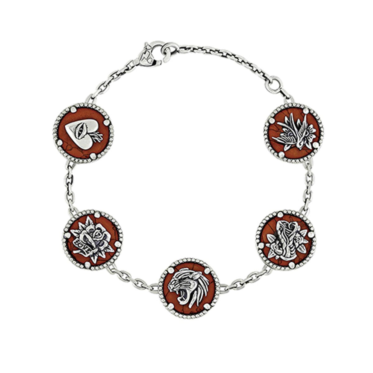 어나니머스아티즌(ANONYMOUS ARTISAN) Oldschool Frame Symbol Bracelet – Red Edition