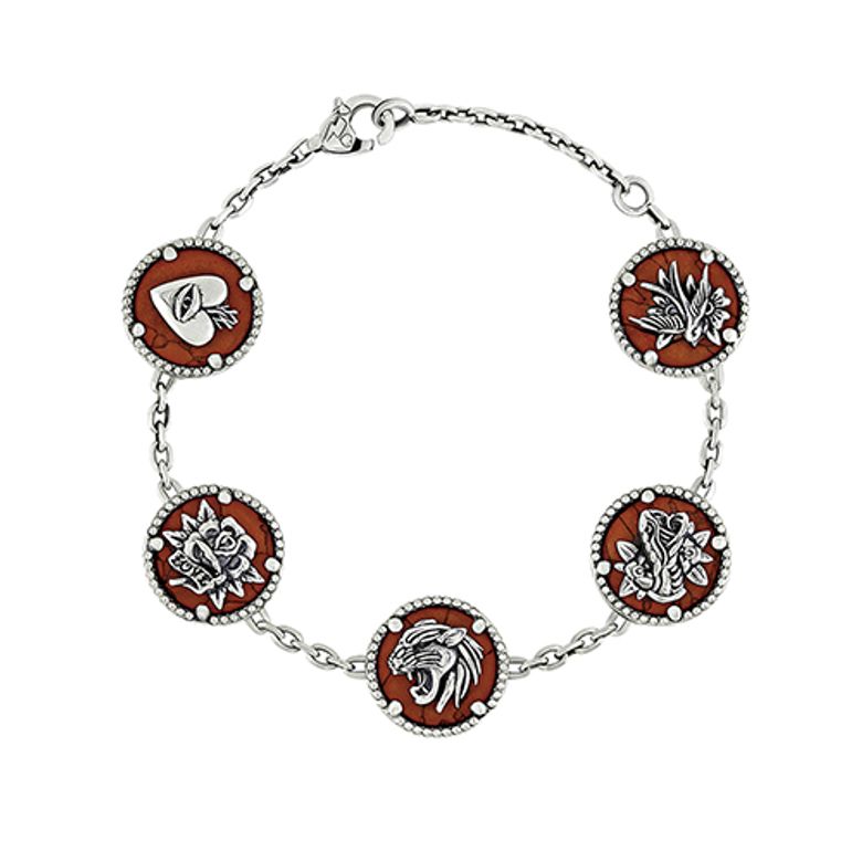 Oldschool Frame Symbol Bracelet – Red Edition