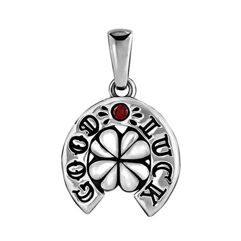 Oldschool Clover Good Luck Pendant