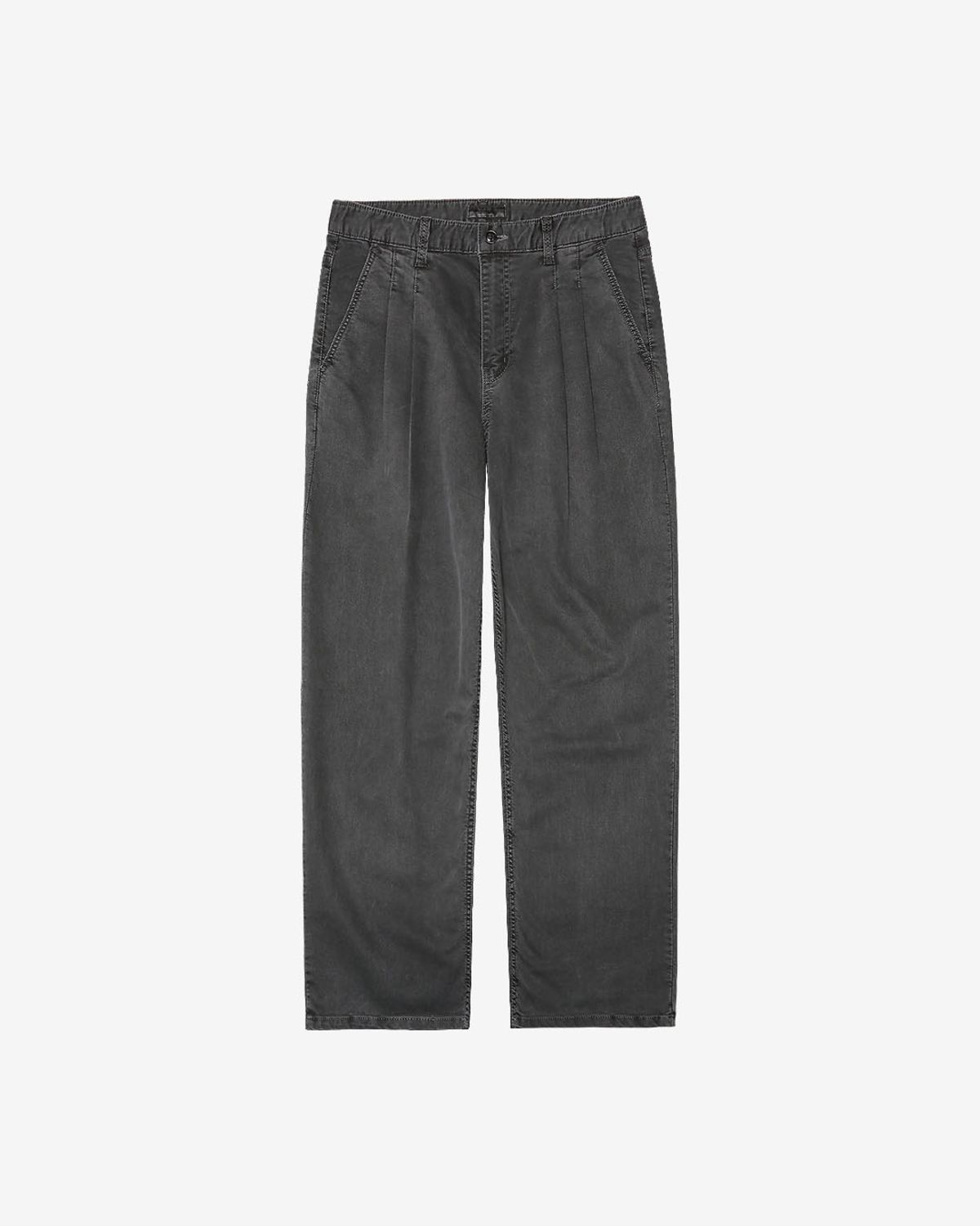 솔티(SORTIE) ISKO Wide Denim Trousers (Dark Gray)