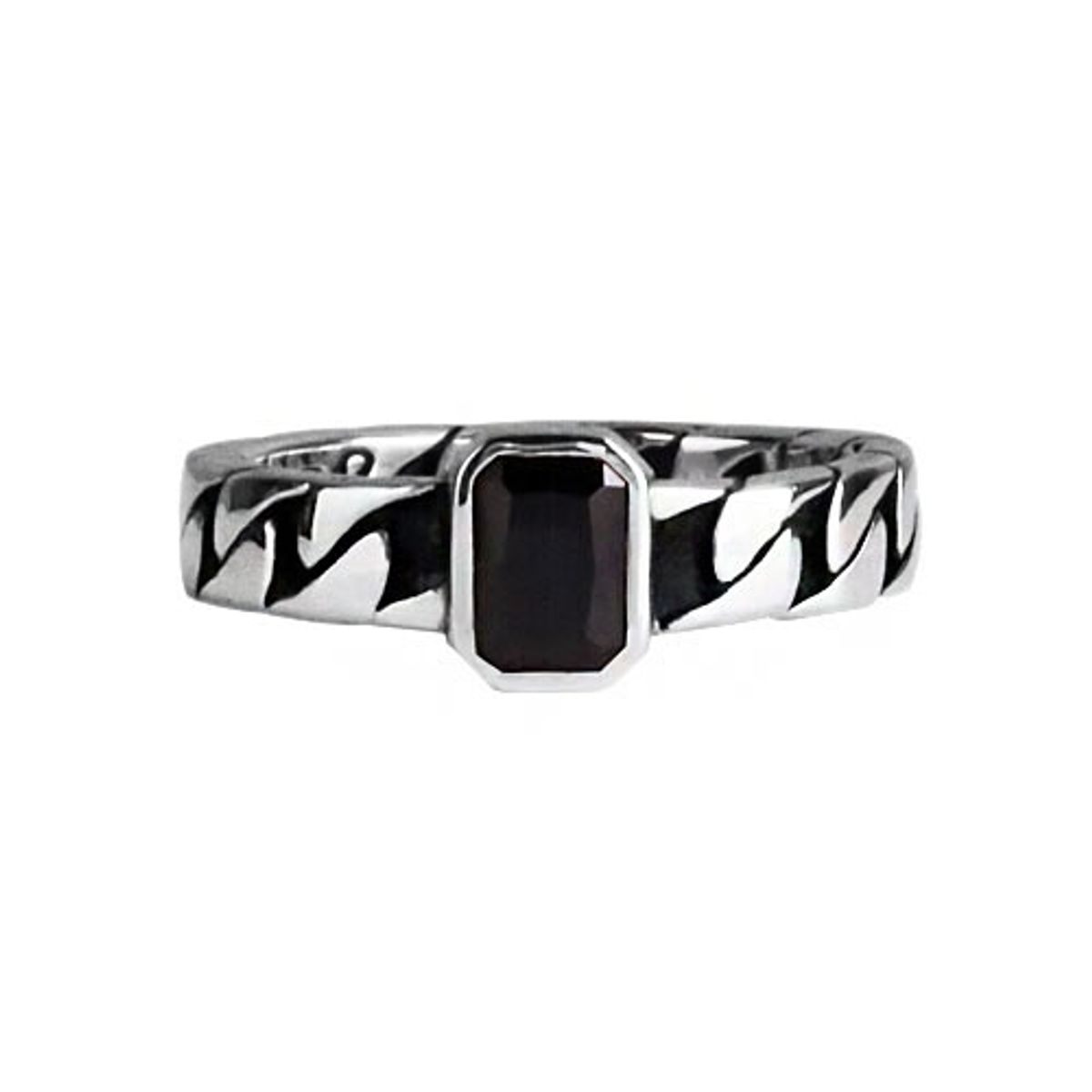 어나니머스아티즌(ANONYMOUS ARTISAN) Oldschool Chain Onyx Ring
