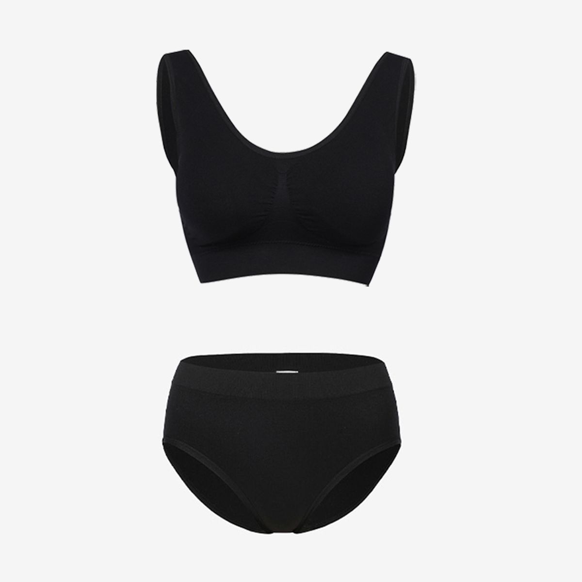세컨스킨(2NDSKIN) [SET] 심리스 베이직탱크브라 베이직 삼각팬티 2종