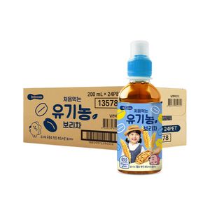 처음먹는 유기농 보리차 PET 1박스 (200ml x 24개)