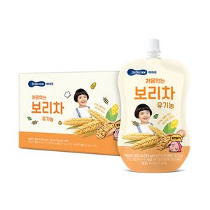 처음먹는 유기농 보리차 파우치 2박스 (120ml x 40팩)